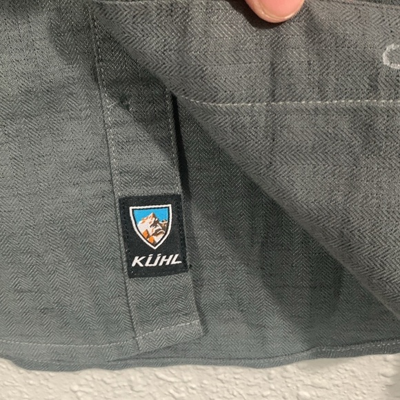 Kuhl Mountain Grown Gray Long Sleeve Gray Button Up Shirt size L - Picture 2 of 13